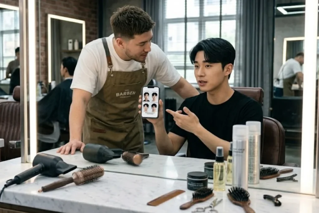 Como pedir o corte coreano na barbearia
