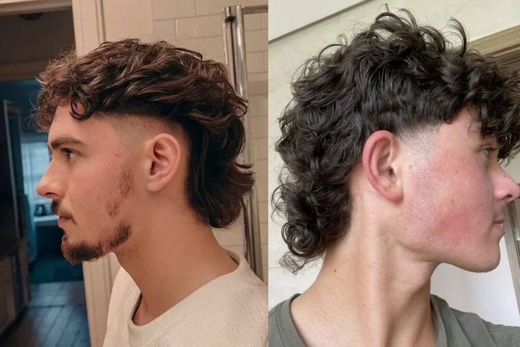 Corte de cabelo mullet masculino: 41 inspirações, como funciona, como escolher 3 Dois jovens com corte de cabelo mullet