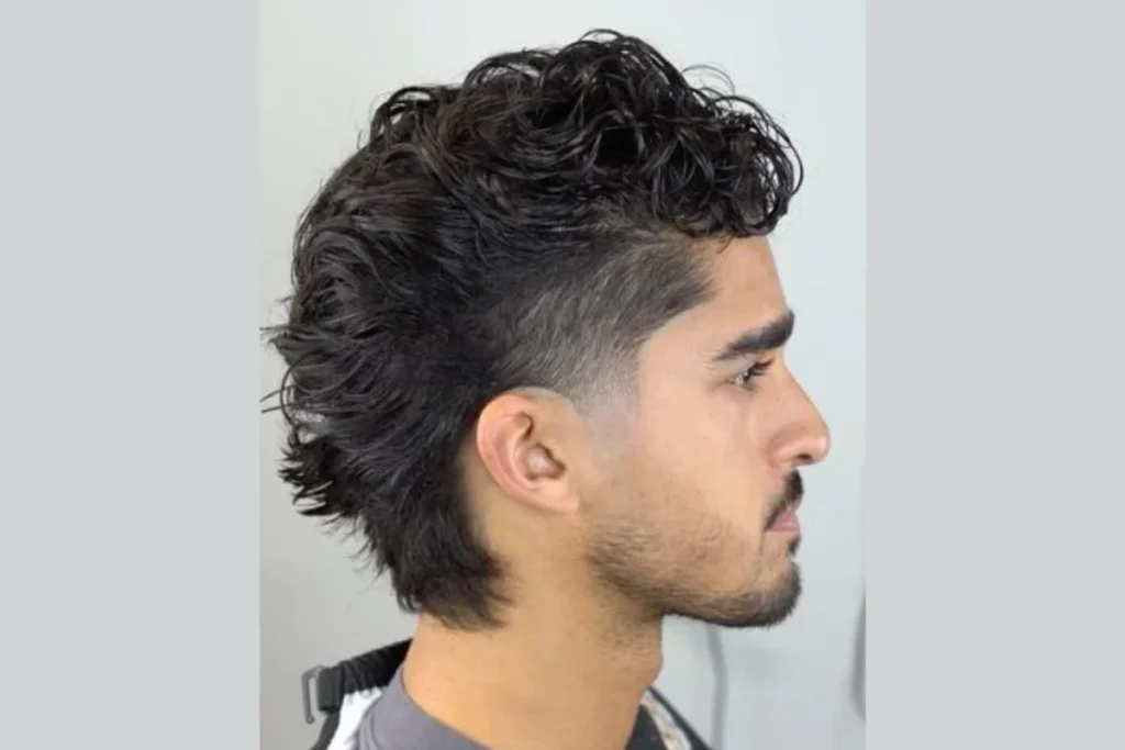 Corte de cabelo mullet masculino: 41 inspirações, como funciona, como escolher 47 Corte de cabelo mullet em fios ondulados