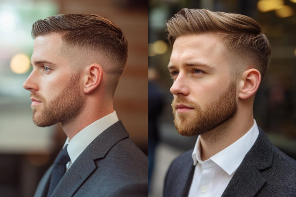 7 cortes de cabelo masculino para casamento: Elegância e estilo 8 Corte clássico com fade