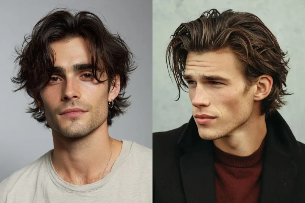 Cabelo médio com texturização leve