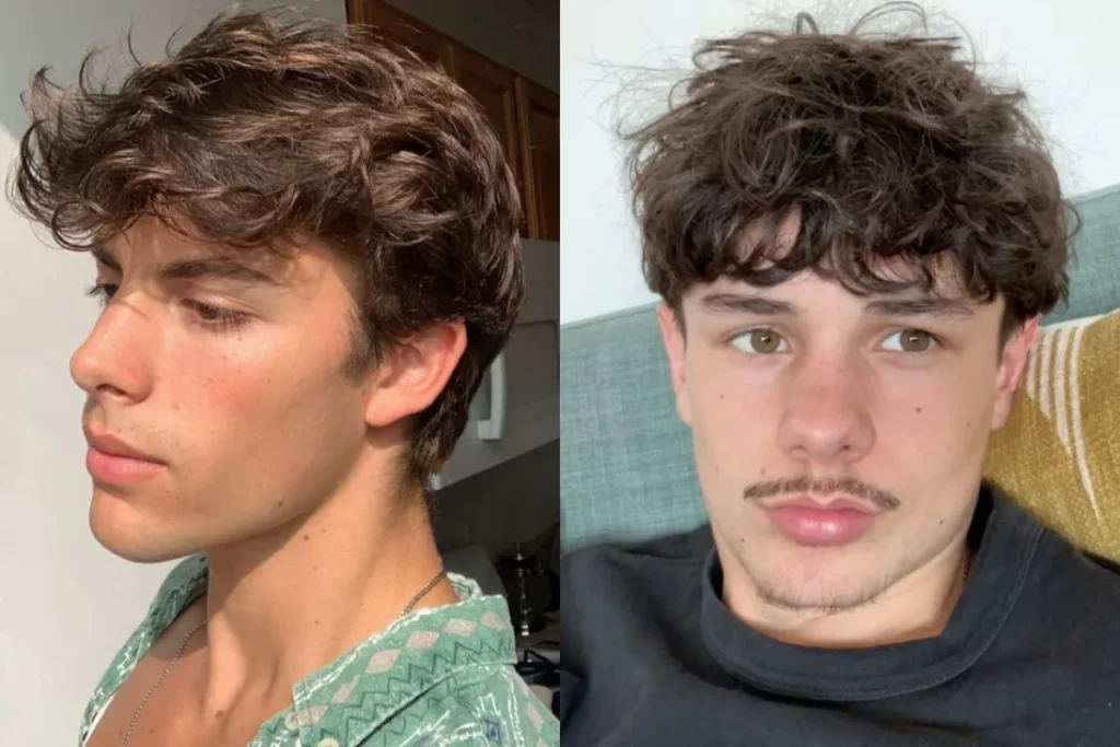 homens com franja