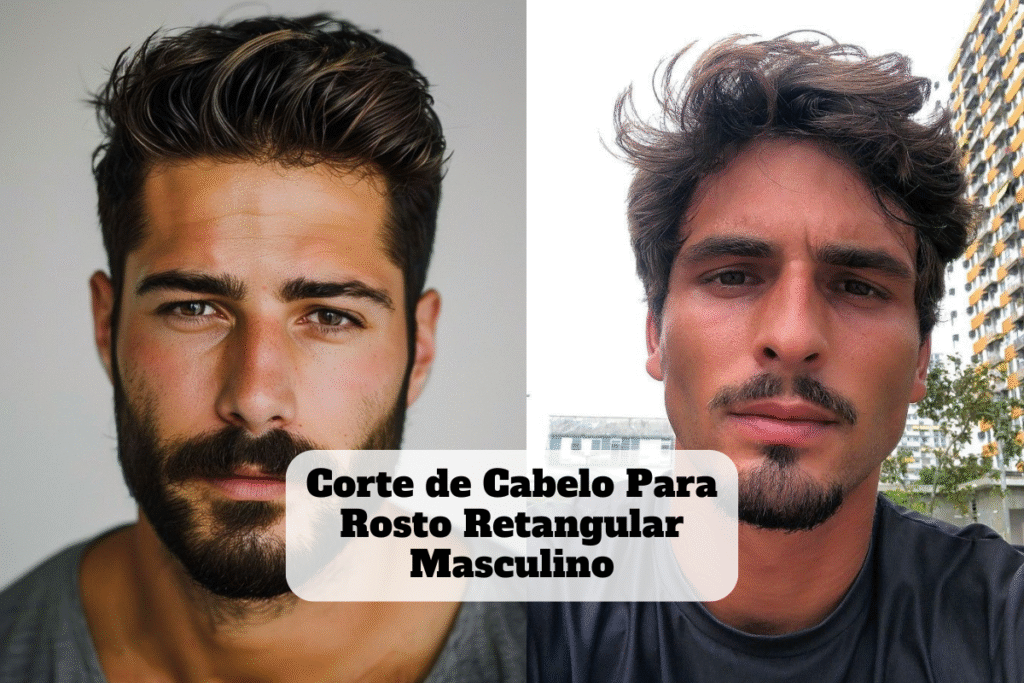 Corte de cabelo para rosto retangular masculino: 41 Inspirações, dicas e cuidados 2 Corte de cabelo para rosto retangular masculino