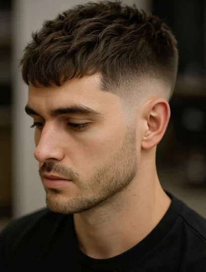 corte de cabelo curto americano