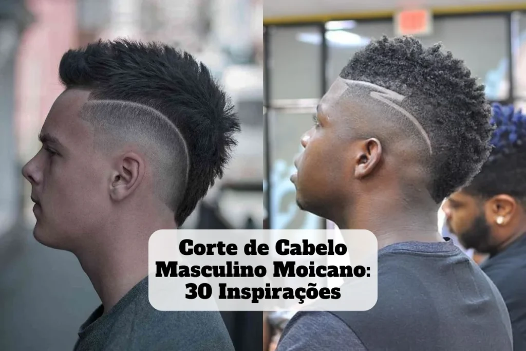 corte de cabelo moicano masculino