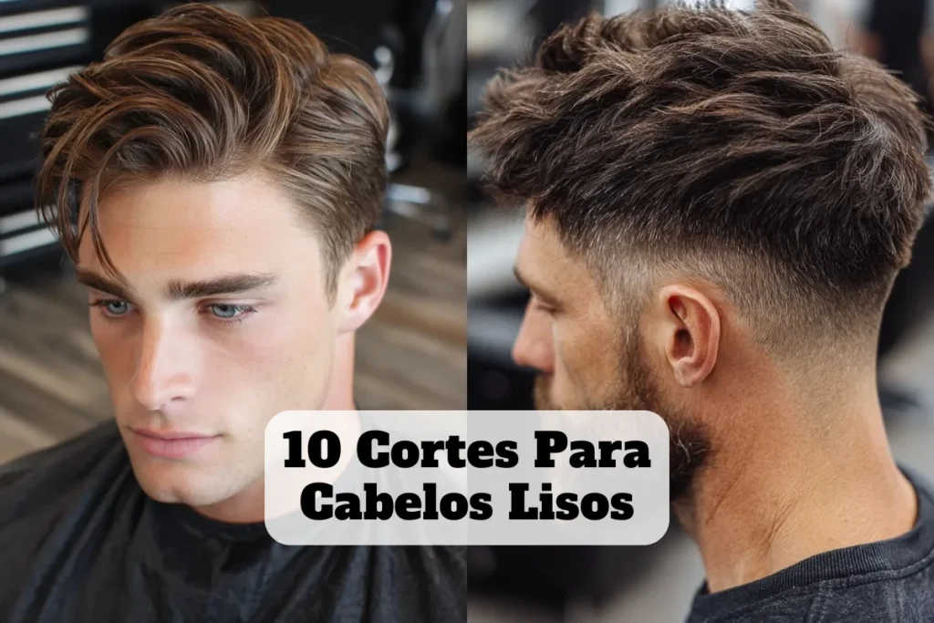 10 cortes para cabelos lisos masculino