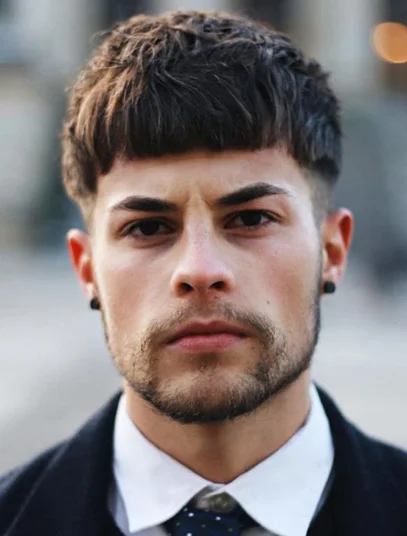 corte de cabelo masculino com franja 1