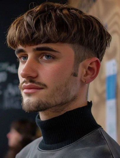 corte de cabelo masculino com franja 18