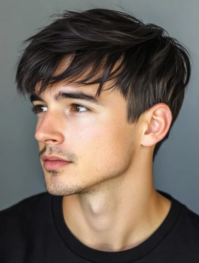 corte de cabelo masculino com franja 25