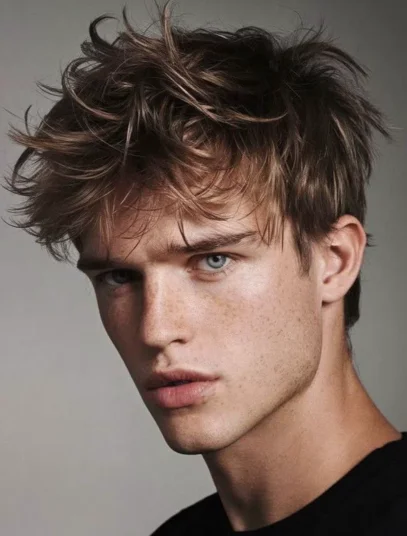 corte de cabelo masculino com franja 30