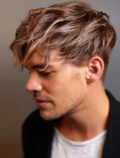 corte de cabelo masculino com franja 34