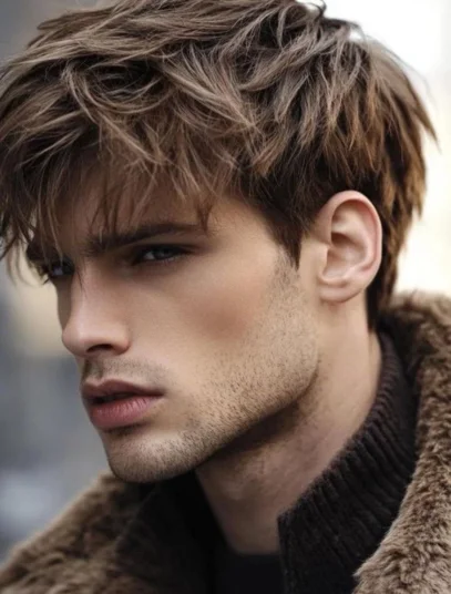 corte de cabelo masculino com franja 36