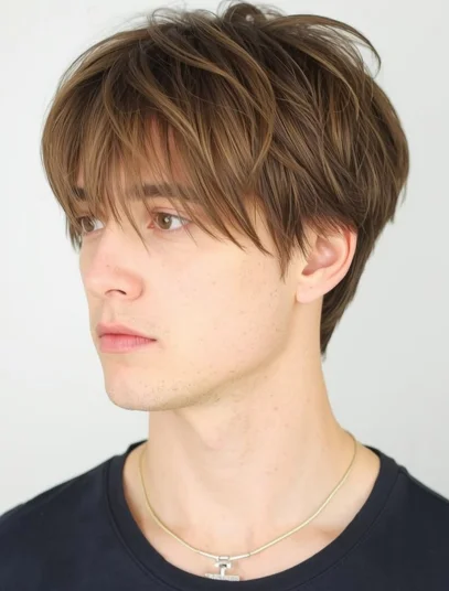 corte de cabelo masculino com franja 38