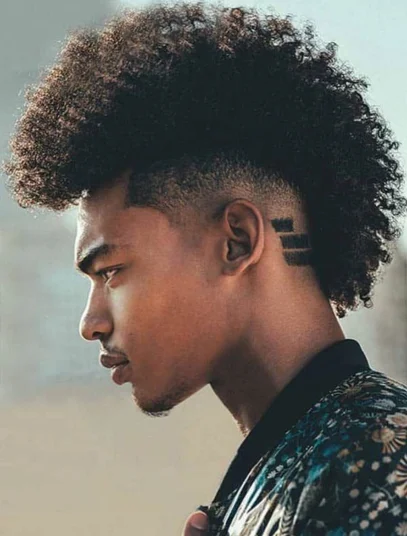 corte de cabelo masculino crespo moicano 10