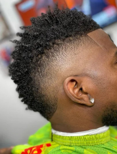 corte de cabelo masculino crespo moicano 2 1