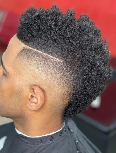 corte de cabelo masculino crespo moicano 32