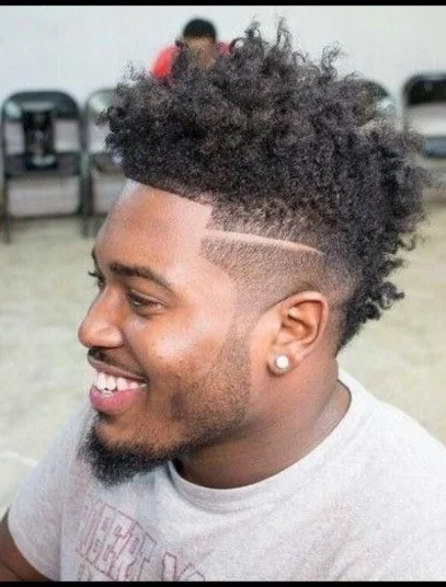 corte de cabelo masculino crespo moicano 4