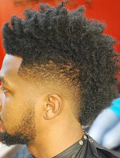 corte de cabelo masculino crespo moicano 6
