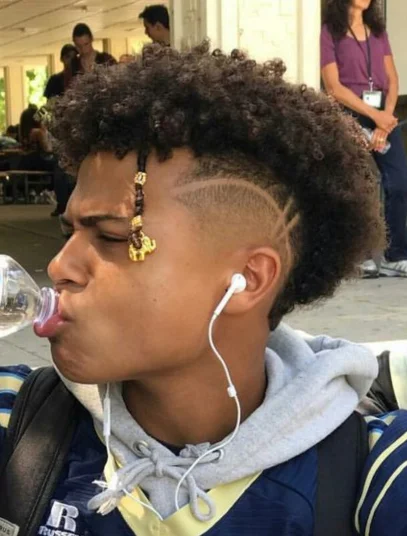 corte de cabelo masculino crespo moicano 7
