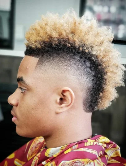 corte de cabelo masculino crespo moicano 8