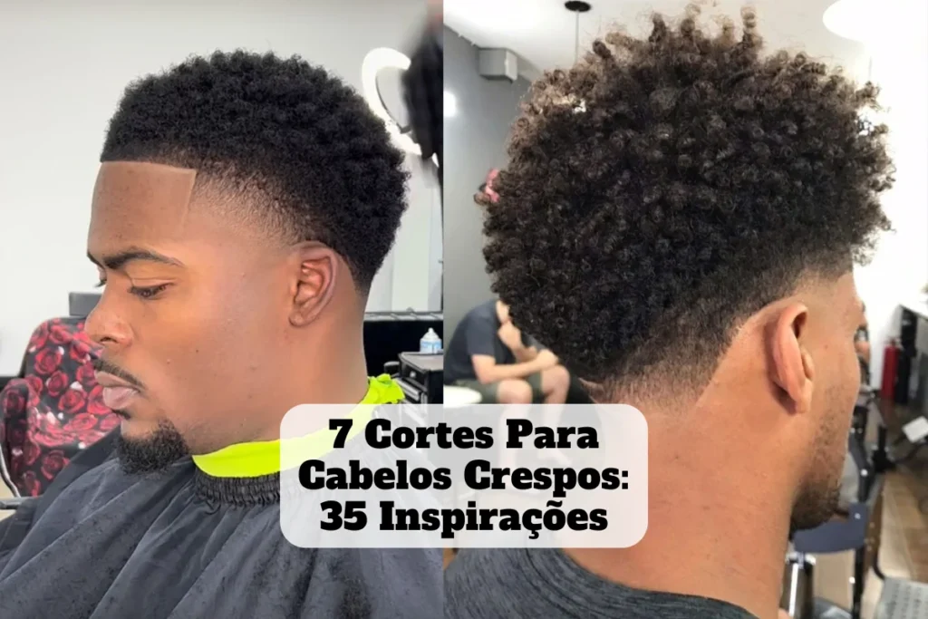 7 estilos de cortes para cabelos crespos masculinos